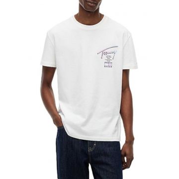 Tricou barbati -  Bumbac - Alb -