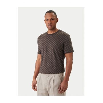 Tricou barbati -  bumbac si lyocell - maro