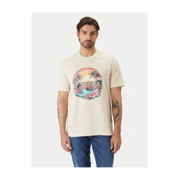Tricou barbati -  din bumbac bej