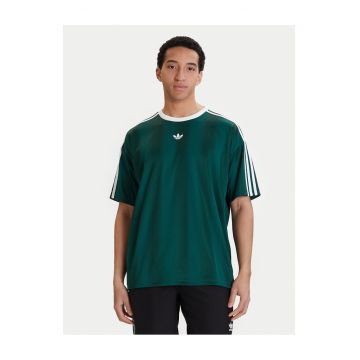 Tricou barbati -  dungi - verde - poliester reciclat -