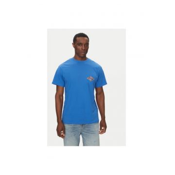 Tricou barbati  EQYZT08046 - Bumbac - Albastru - Albastru