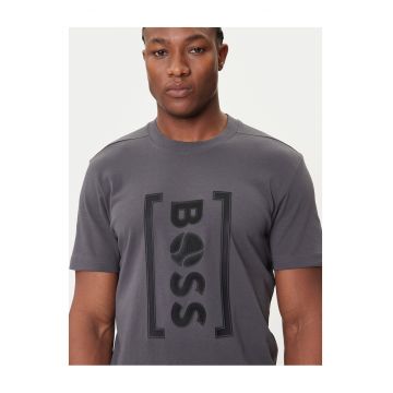 Tricou barbati -  gri - din bumbac