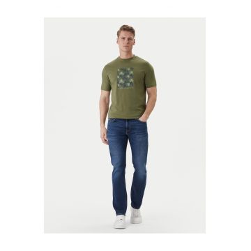 Tricou barbati  lejer - verde - bumbac organic