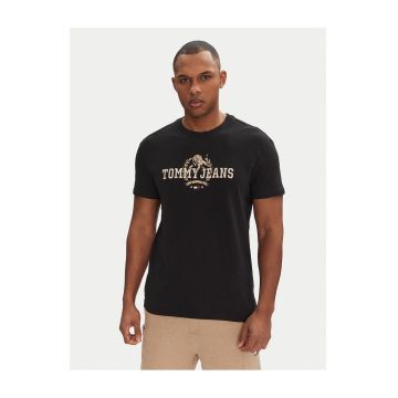 Tricou barbati  negru - bumbac