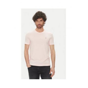 Tricou barbati -  roz - bumbac si poliester -