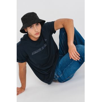 Tricou cu logo - Bleumarin