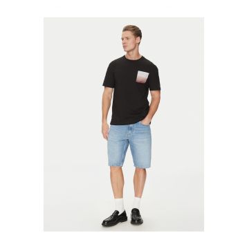 Tricou pentru barbati -  negru - bumbac