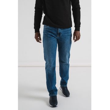 Blugi slim-fit cu croiala dreapta Ryan - Albastru melange