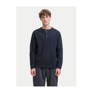 Bluza barbati -  bumbac organic - bleumarin