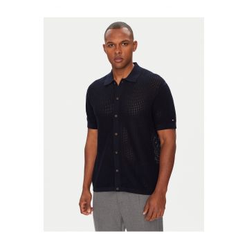 Camasa barbati  bleumarin - maneca scurta
