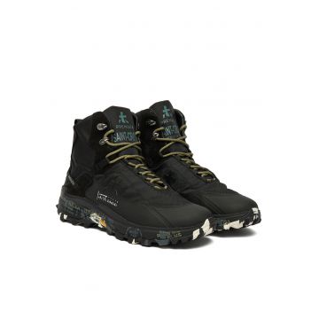 Ghete barbati -  Black Saintcro 380 - piele naturala - culoare neagra