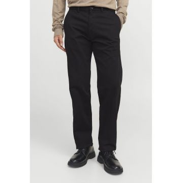 Pantaloni chino din amestec de bumbac - Negru