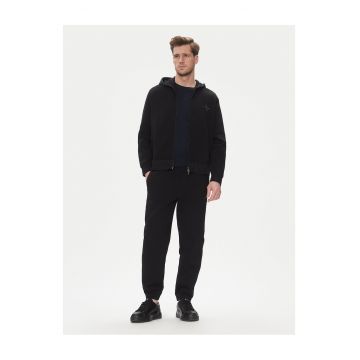 Pantaloni de trening pentru barbati -  bumbac/poliester - negru -