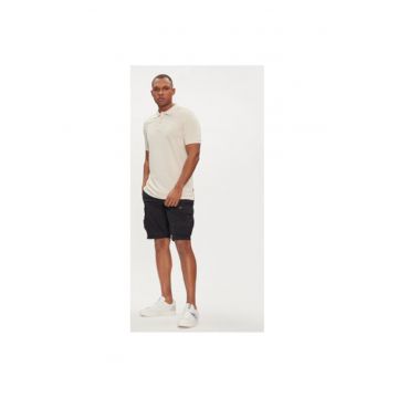 Pantaloni scurti barbati -  303755966 - Bumbac - Negru - Negru