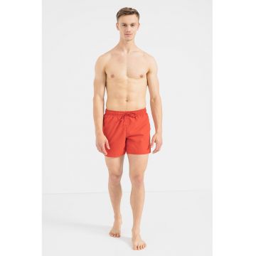 Pantaloni scurti de baie cu snur in talie - Rosu