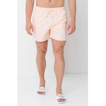 Pantaloni scurti de baie cu talie ajustabila - Piersica