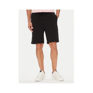 Pantaloni scurti sport barbati  negru - 100% bumbac -