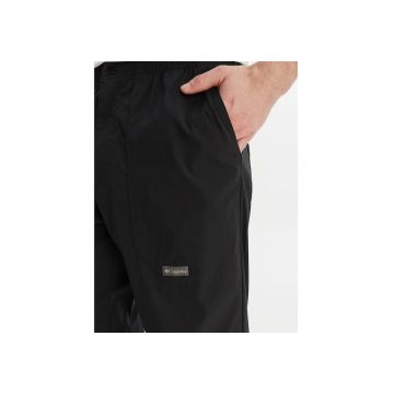 Pantaloni sport barbati -  negru - 96% nailon - 4% elastan
