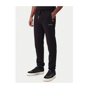 Pantaloni trening pentru barbati -  bumbac/poliester - negru