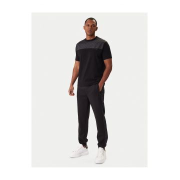 Pantaloni trening pentru barbati -  poliester - negru