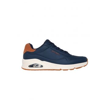 Pantofi sport cu insertii de piele intoarsa Uno-Suited On Air - Bleumarin