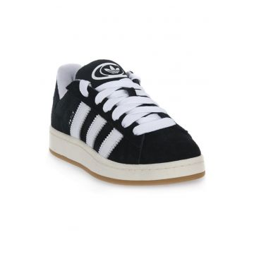 Tenisi dama -  Campus - Piele intoarsa - Negru