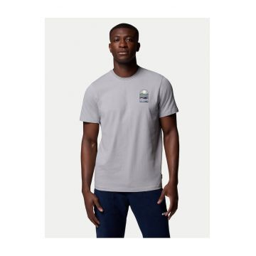 Tricou barbat -  gri - bumbac