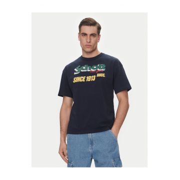Tricou barbatesc  bleumarin - bumbac