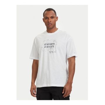 Tricou barbati -  alb - bumbac organic - imprimeu grafic
