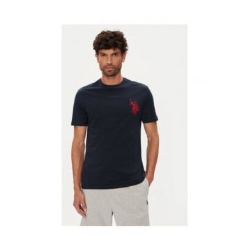 Tricou barbati -  bleumarin - 100% bumbac - 69875 - Bleumarin