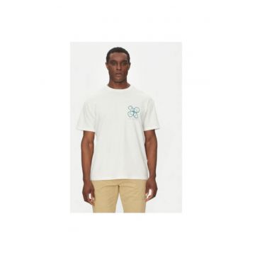 Tricou barbati  EQYZT08032-WBK0 - Bumbac - Ecru - Ecru