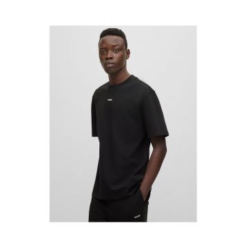 Tricou barbati  negru - bumbac -