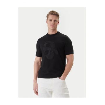 Tricou  lejer - negru - bumbac organic
