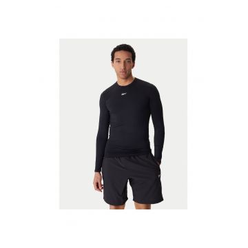 Tricou sport barbati -  slim fit - negru - poliester -