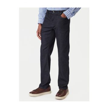 Blugi barbati -  bumbac - slim fit - bleumarin