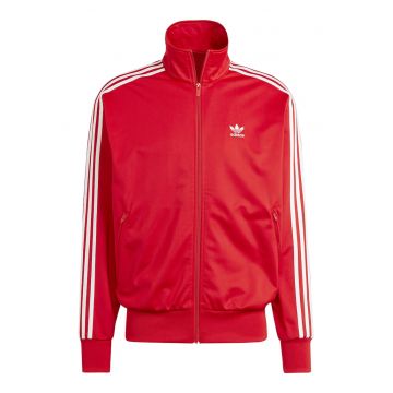 Bluza de trening cu fermoar si guler inalt Firebird - Rosu/Alb optic