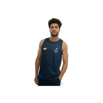 Maiou sport barbati  Jocurile Olimpice Paris 2024 - asimetric - 100% poliester - culorile Echipei Hellas -