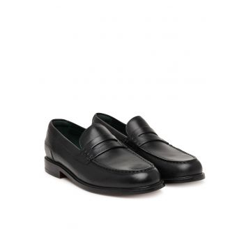 Mocasini barbati -  piele naturala - negru -