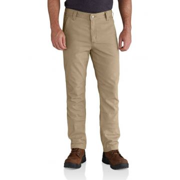 Pantaloni barbati  Rigby Straight Fit - bej - material din bumbac - croiala dreapta