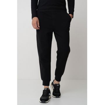 Pantaloni de trening cu snur de ajustare - Negru