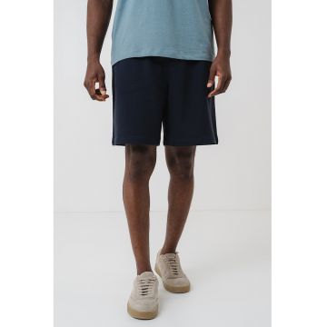 Pantaloni scurti relaxed-fit cu snur in talie - Albastru ultramarin