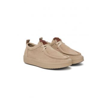Pantofi barbatesti -  piele intoarsa - maro