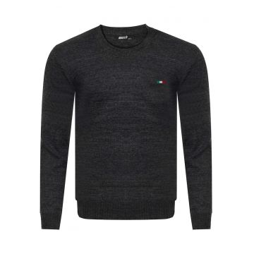 Pulover barbatesc -  S8556 - gri - poliester