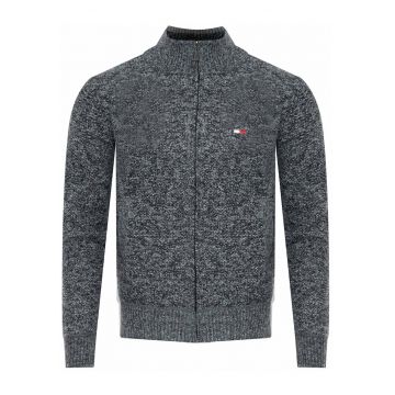 Pulover barbati -  gri inchis - material moale - cu