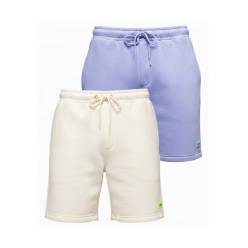 Set pantaloni scurti unisex athleisure din material moale - 2 piese