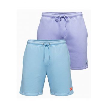 Set pantaloni scurti unisex athleisure din material moale - 2 piese
