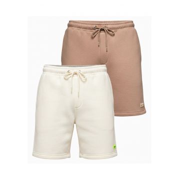 Set pantaloni scurti unisex athleisure din material moale - 2 piese