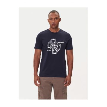 Tricou barbati  albastru - bumbac