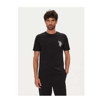 Tricou barbati  negru - bumbac