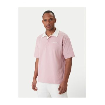 Tricou barbati -  roz - bumbac - Roz